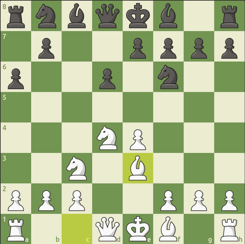 Sicilian, Najdorf, Byrne (English) attack. Black has many possible next moves, including e5, Ng4, or e6 for example