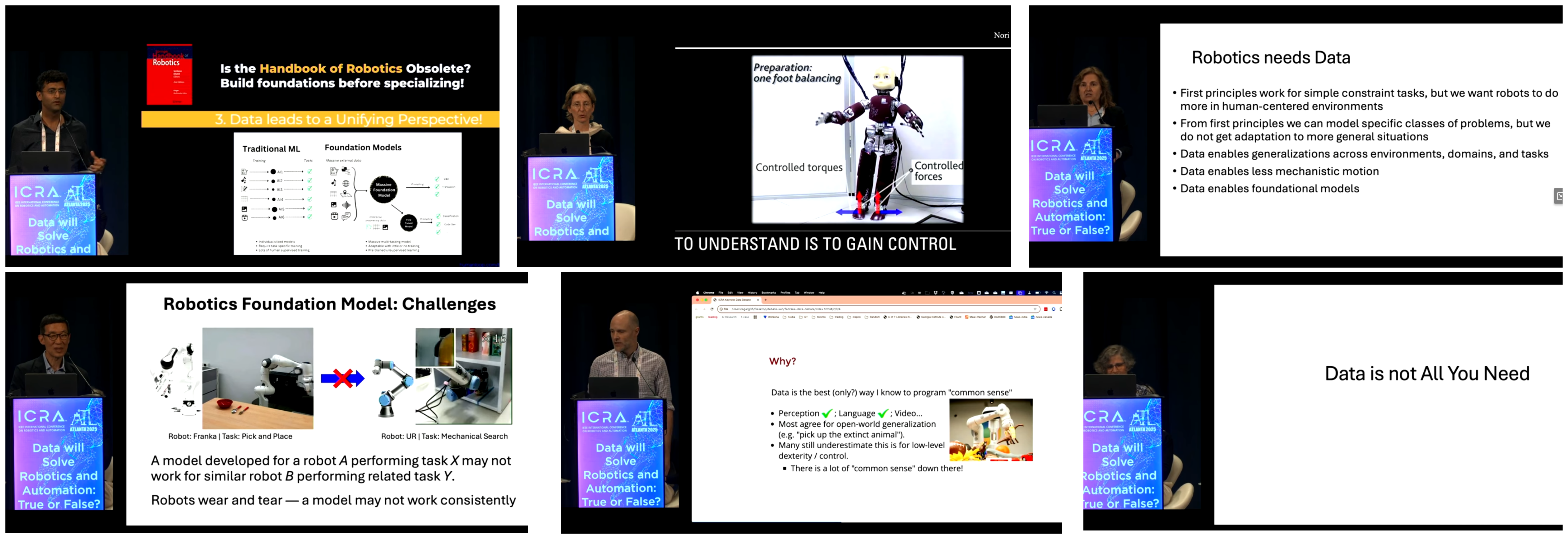 Screenshots of the recording of the ICRA 2025 debate.